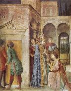 Fra Angelico St Lawrence Receiving the Church Treasures Spain oil painting artist